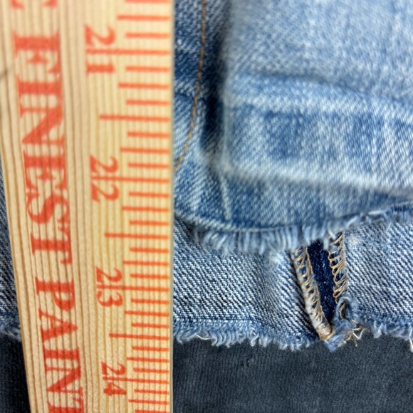Mossimo Supply Co Distressed Blue Jean Midi Skirt Sz 10 very Y2K - Picture 2 of 7